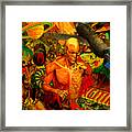 Figure With Plane Framed Print