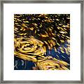 Finding Center - Autumn Abstract Framed Print