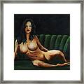 Fine Art Female Nude Sara Seated 2011 Framed Print