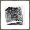 Fingerprints Of Vincenzo Peruggia, Mona Framed Print