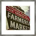 Finley Ave Farmer's Market Framed Print