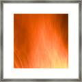 Fire Flames Abstract Background Framed Print