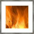 Fire Flames Background Framed Print