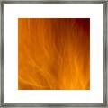 Fire Orange Abstract  Background Framed Print