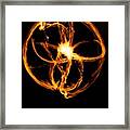 Fire Spinning Framed Print