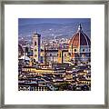 Firenze E Il Duomo Framed Print