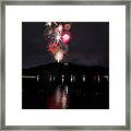 Fireworks At Cheat Lake Framed Print