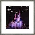 Fireworks Over Cinderella's Castle Framed Print