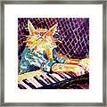 First Ever Keyboard Cat Painting Framed Print