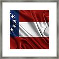 First Flag Of The Confederate States Of America - Stars And Bars 1861-1863 Framed Print