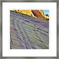 First Light On Colorful Valley Of Fire Framed Print