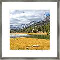 First Snowfall In Little Lakes Valley Framed Print