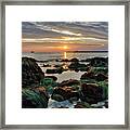 First Sunset Of 2018 Framed Print