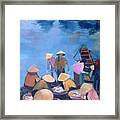 Fish Market In The Early Morning Framed Print