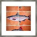 Fish Mural Framed Print