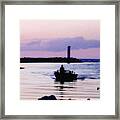 Fishing Lake Ontario  Lake Ontario Framed Print