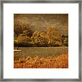 Fishing On Thornton Reservoir Leicestershire Framed Print