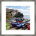 Fishing Village On The Island Of Madeira Framed Print