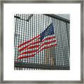 Flag At Ground Zero Framed Print