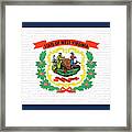 Flag Of West Virginia  Wall Framed Print