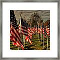 Flags A Flying Framed Print