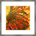 Flamenco Flame - Tile Framed Print