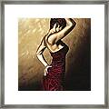 Flamenco Woman Framed Print