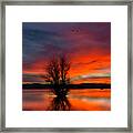 Flames On The Water Framed Print
