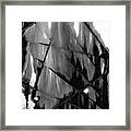 Flames Through Cracked Windows Framed Print