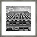 Flatiron Building Sky Black And White Framed Print