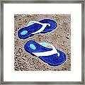 Flip Flops Are Bliss Framed Print