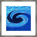 Flipper In Water Framed Print