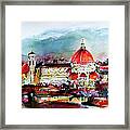 Florence Cathedral Of Saint Mary Of The Flower Framed Print