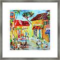 Florida Cafe Framed Print