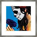 La Catrina Con La Flor Framed Print