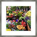 Flower Market Framed Print