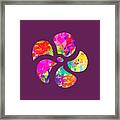 Flower Power 1 - Tee Shirt Design Framed Print