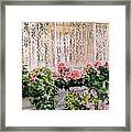 Flowers And Lace Framed Print