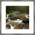 Flowing Along Ven Trump Creek Framed Print