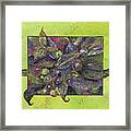 Flowing Leaves And Berries Framed Print