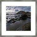 Flowing To The Sea Framed Print