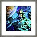 Flying Through Galaxies Framed Print