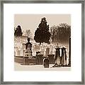 Foggy Graveyard 2 Framed Print