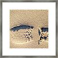 Foot Print Framed Print