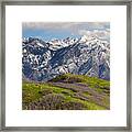 Foothills Above Salt Lake City Framed Print