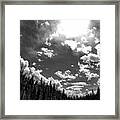 A New Day, Black And White Framed Print