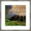Forests In My Heart Framed Print