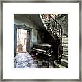 Forgotten Ancient Piano - Urban Exploration Framed Print