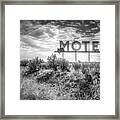 Forgotten Motel Sign Framed Print