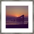 Fort Stevens Sunset Framed Print